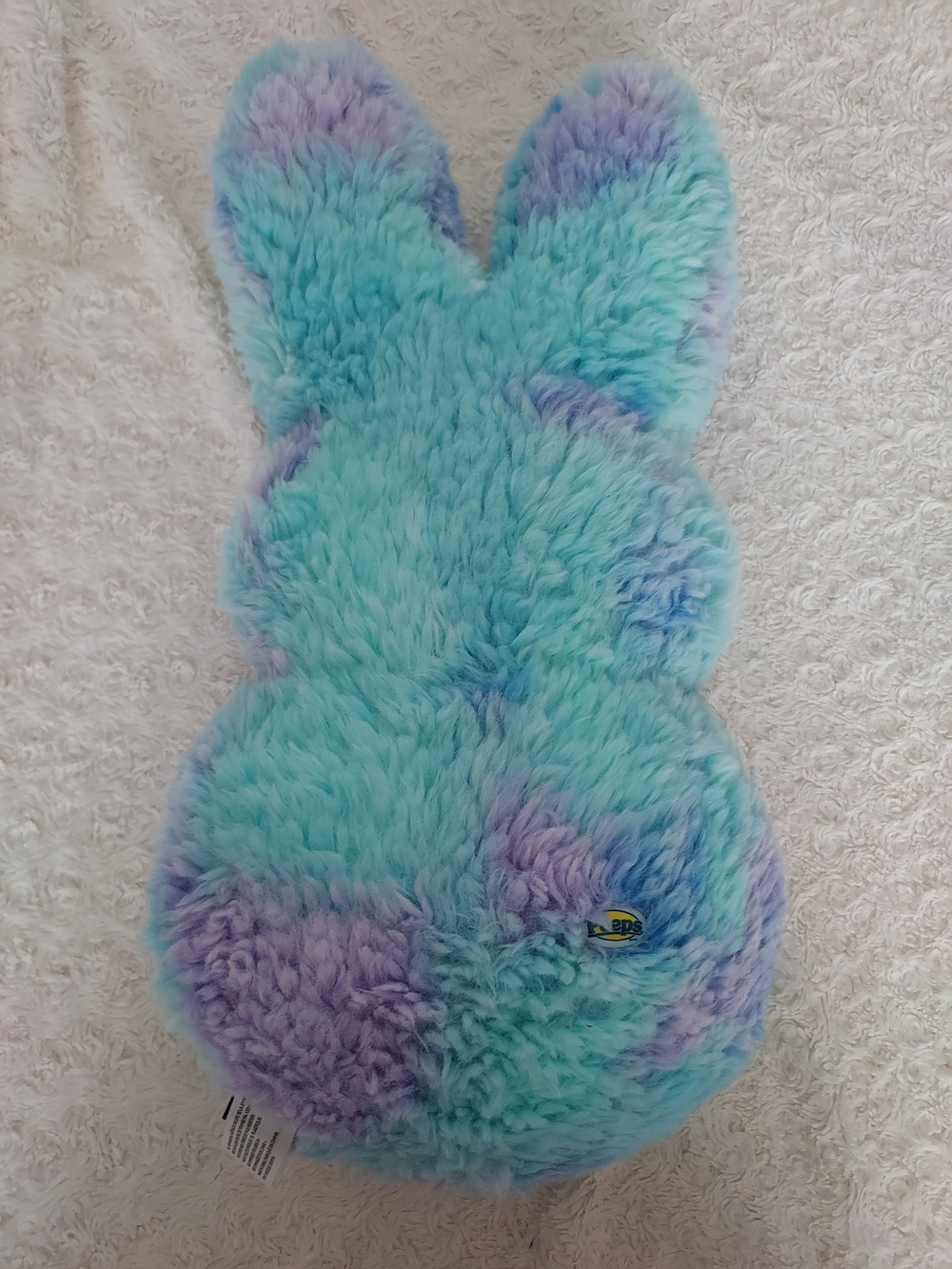Peeps Pastel Tie-dye Bunny Plush Marshmallow Pillow Aqua, Lavender, Sky Blue - Picture 2 of 11
